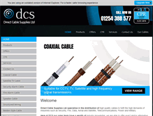 Tablet Screenshot of directcablesupplies.co.uk